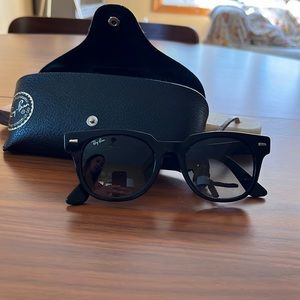 rayban meteor black sunnies